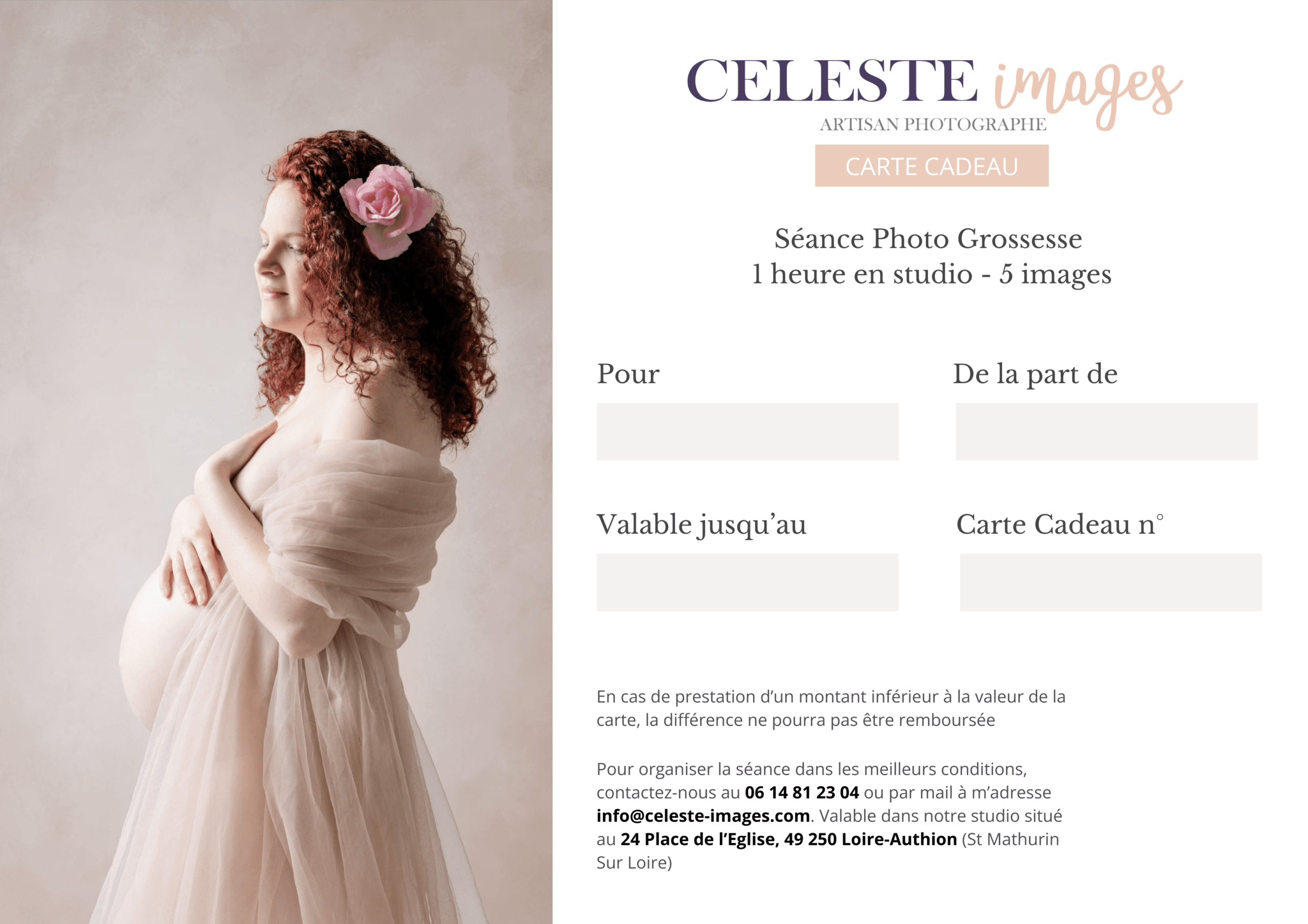 Carte cadeau - Séance Photo Grossesse