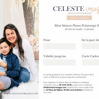 Carte cadeau - Mini Séance Printemps 2026